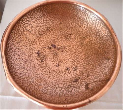 Two Hand Beaten Copper Bowls