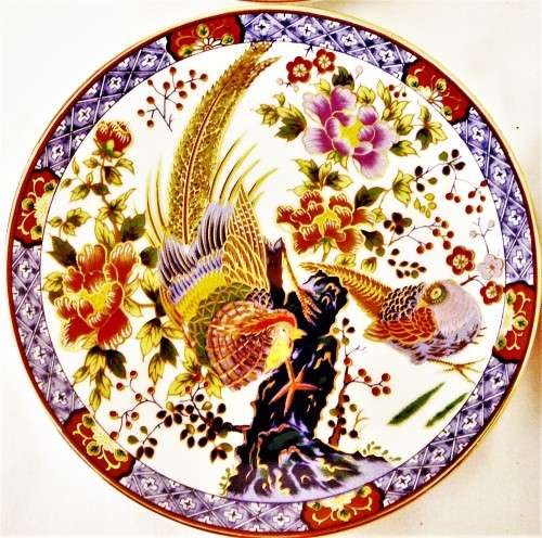 A Collection of 4 Japanese Decorative Plates