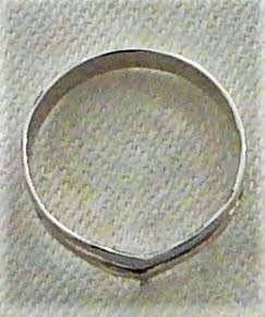 An Unusual V Shaped Sterling Silver Ring