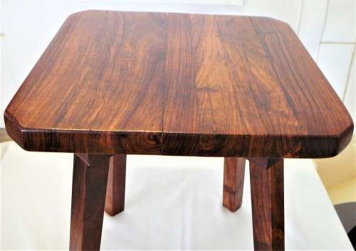 A Square Mahogany Side Table