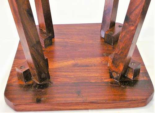 A Square Mahogany Side Table