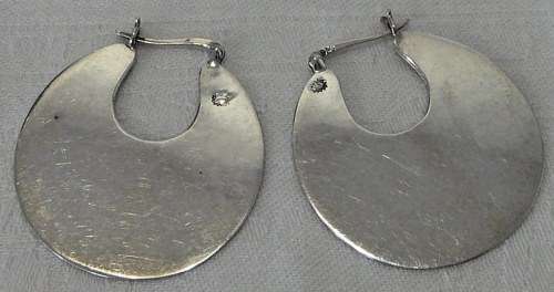 Stunning  Sterling  Silver Hoop Earrings with a secure latch