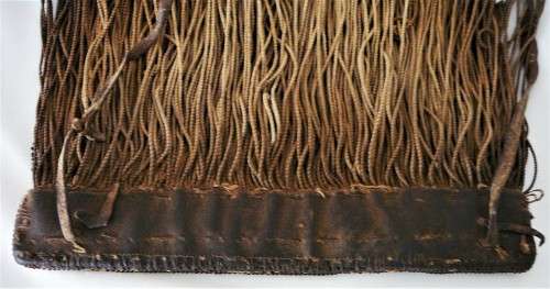 A Hand Made Xhosa Maidens Apron - Glass Beads & Leather Strips