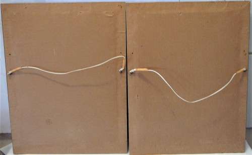 A Beautiful Pair of Mixed Media Guinea Fowl Paintings by Erna Du Toit