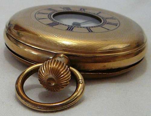 An Antique Waltham Half Hunter Pocket Watch -Working