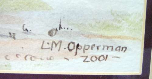 A Water Colour Painting by LM Opperman 2001
