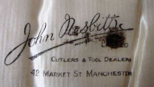 A Vintage 3 Peice Stainless Steel Carving Set by John Nesbitt of Manchester