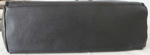 Stunning Black Leather Handbag by GIGI of New York