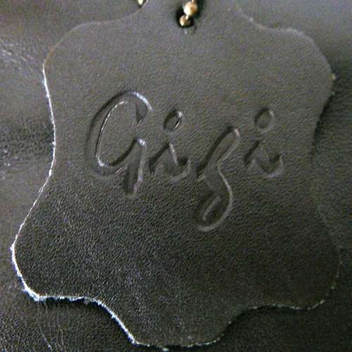 Stunning Black Leather Handbag by GIGI of New York