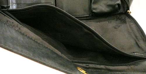 Stunning Black Leather Handbag by GIGI of New York