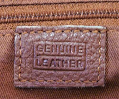 A Light Brown Genuine Leather Handbag