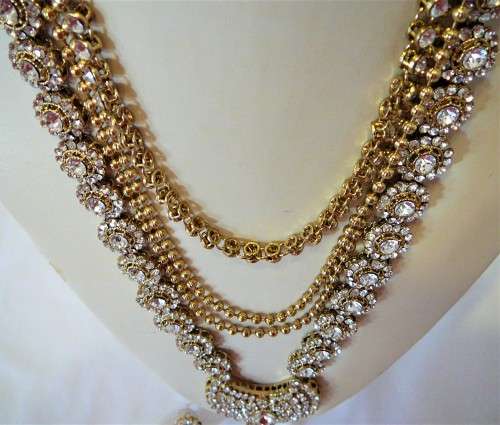 An Exquisite Set of Indian Style Wedding Jewelry
