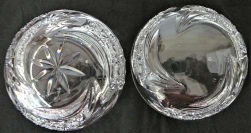 A Stunning Lead Crystal Trinket B ox and Lid