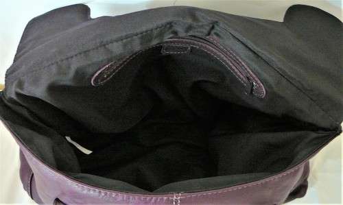 An Unused Genuine Leather Purple Handbag by Clarks