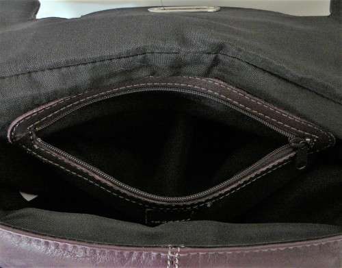 An Unused Genuine Leather Purple Handbag by Clarks
