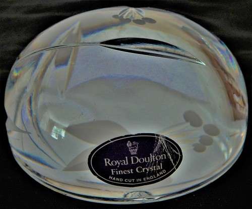 An Exquisite Glass Paperweight by Royal Doulton