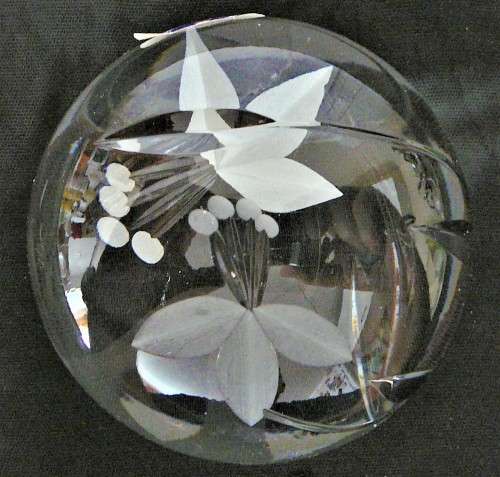 An Exquisite Glass Paperweight by Royal Doulton