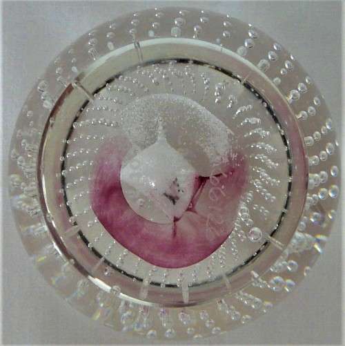 Pink Champagne - A Stunning Paperweight by Caithness