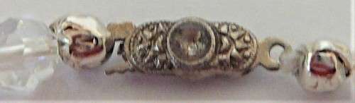 A Handcrafted Necklace of Multi Faceted Crystal\Glass Beads