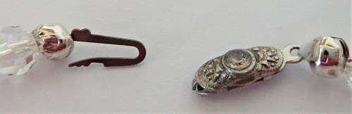 A Handcrafted Necklace of Multi Faceted Crystal\Glass Beads