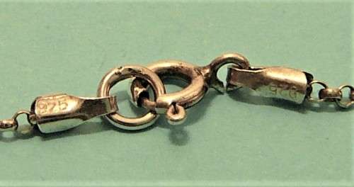 A Sterling Silver Cross on Necklace Chain