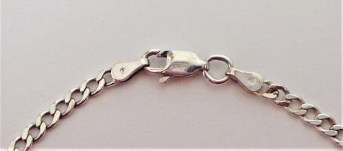 A Long Italian Made Sterling Silver Necklace Chain