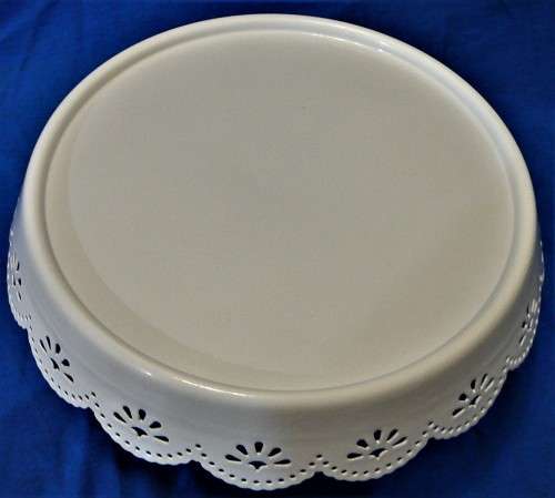 A  Glass Domed Cake Display Stand