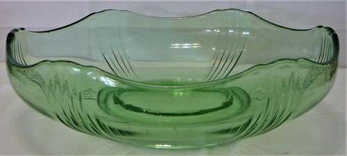 A Gorgeous Green Glass Fruit Bowl