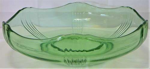 A Gorgeous Green Glass Fruit Bowl