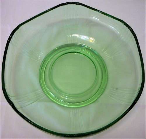 A Gorgeous Green Glass Fruit Bowl