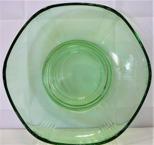 A Gorgeous Green Glass Fruit Bowl