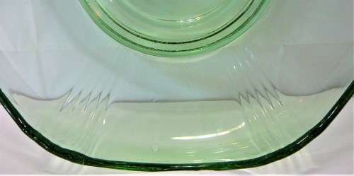A Gorgeous Green Glass Fruit Bowl