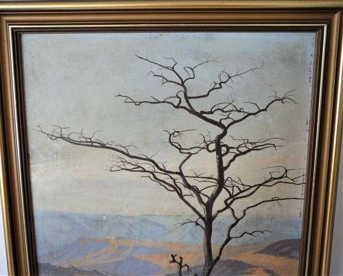 An Old Oil Painting of a Veld Scene by RS Wynne