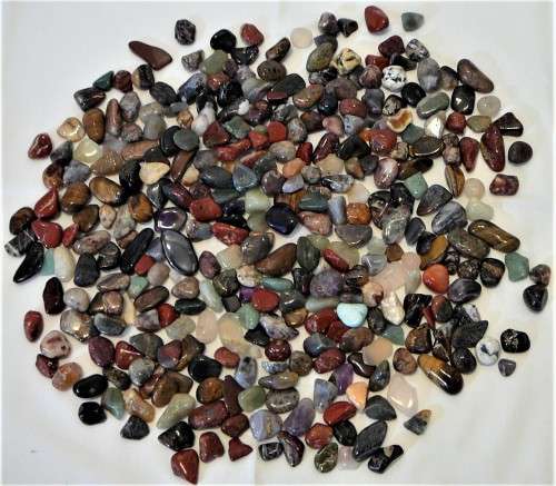 One Kilogram of Assorted Polished Semi Precious Stones