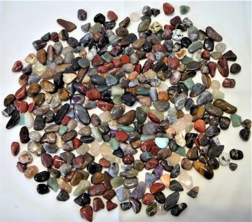 One Kilogram of Assorted Polished Semi Precious Stones