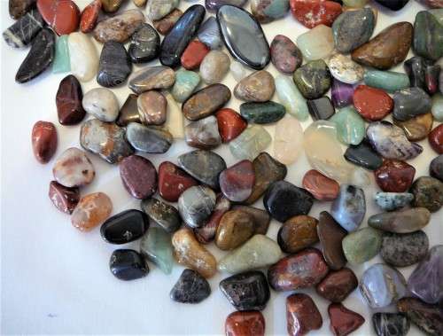 One Kilogram of Assorted Polished Semi Precious Stones