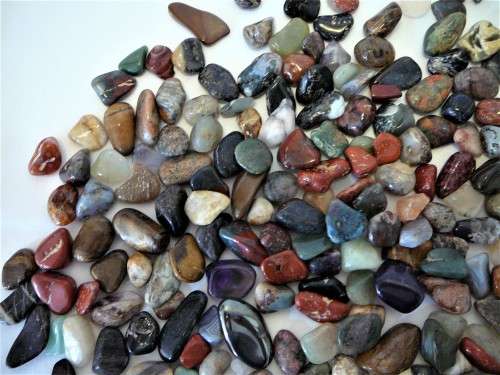 One Kilogram of Assorted Polished Semi Precious Stones