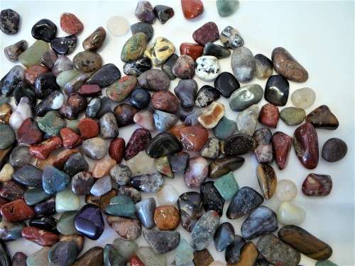 One Kilogram of Assorted Polished Semi Precious Stones