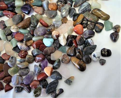 One Kilogram of Assorted Polished Semi Precious Stones