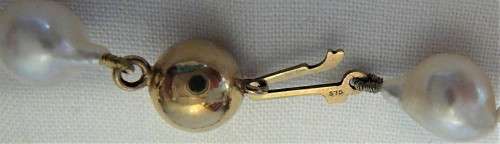 A Delightful Necklace of Lapis Beads, Pearls and 9ct Gold Spacers with a 9ct Gold Clasp