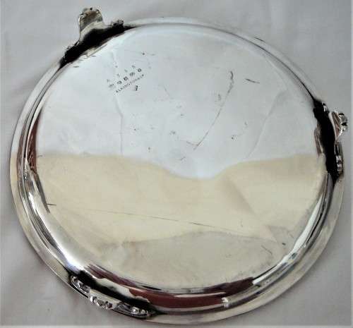 An Antique Elkington Plate Card TrayWaiterSalver c 1881