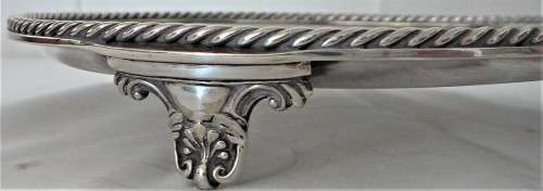 An Antique Elkington Plate Card TrayWaiterSalver c 1881