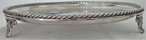 An Antique Elkington Plate Card TrayWaiterSalver c 1881