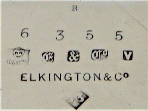 An Antique Elkington Plate Card TrayWaiterSalver c 1881