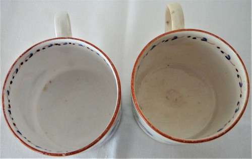2 Handpainted Vintage Coffee Cups