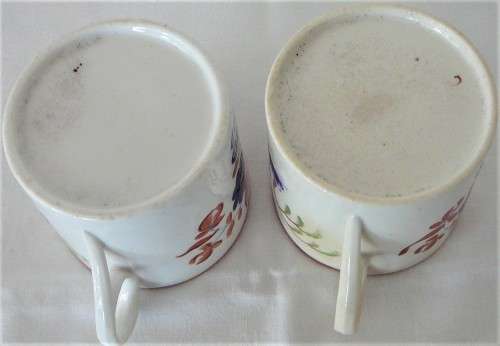 2 Handpainted Vintage Coffee Cups