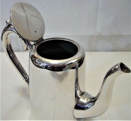 A Vintage Silver Plated Coffee Pot By Walker and Hall of Sheffield 1928