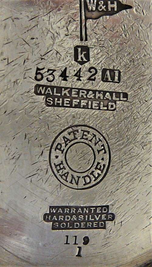 A Vintage Silver Plated Coffee Pot By Walker and Hall of Sheffield 1928