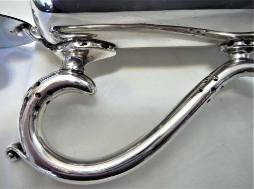 A Vintage Silver Plated Coffee Pot By Walker and Hall of Sheffield 1928