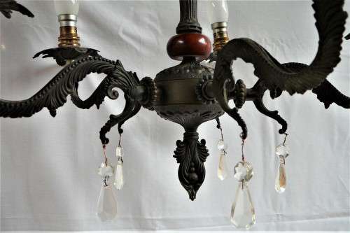 A 5 Branch Brass Chandelier